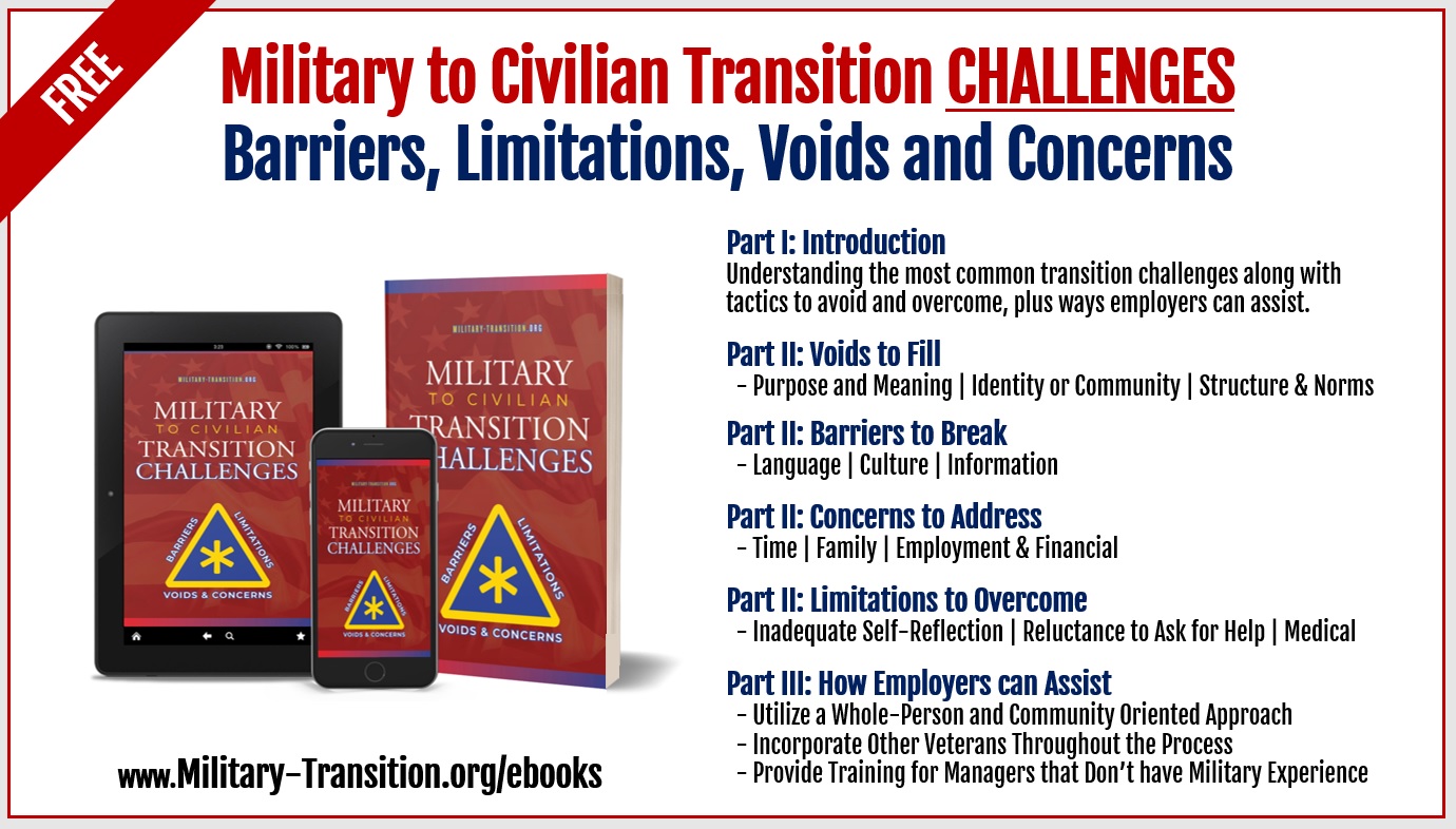 free handbook about military to civilian challenges